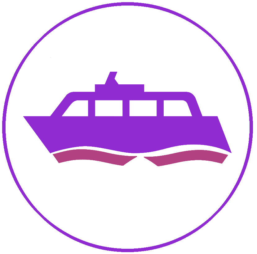 purple and pink cruise icon